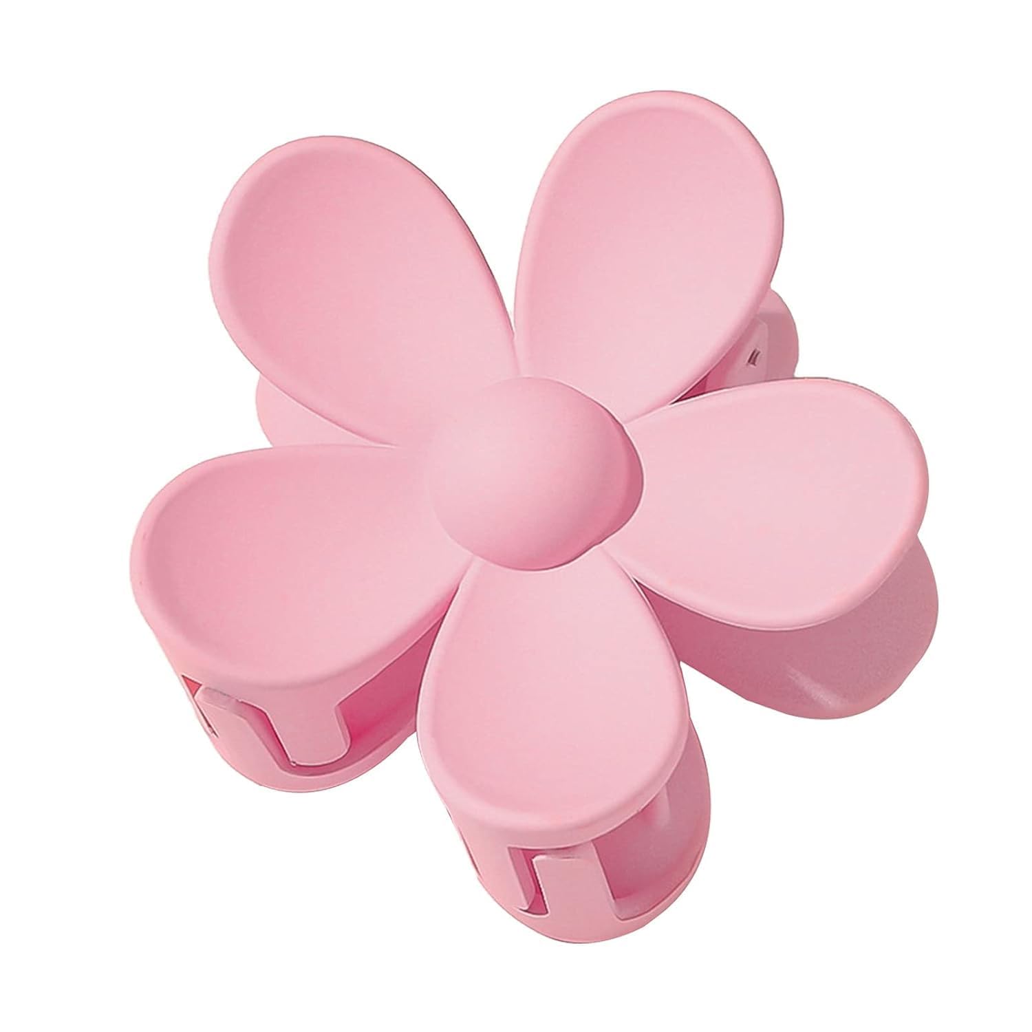 Pink Flower Hair Clips Non-slip Girls Ultra-light Hair, Matte Flower-shaped Hair Clips, Strong Gripping Claws, Suitable for Girl