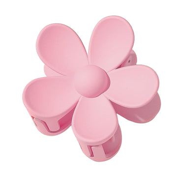 Pink Flower Hair Clips Non-slip Girls Ultra-light Hair, Matte Flower-shaped Hair Clips, Strong Gripping Claws, Suitable for Girl