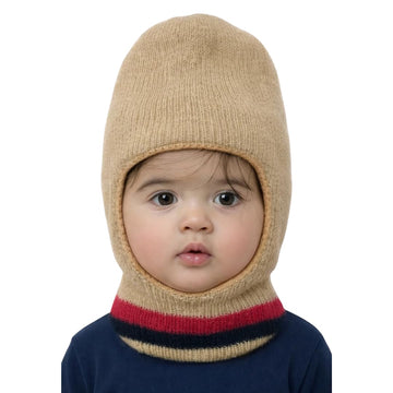 Motherlike Woolen Baby Monkey Cap, Unisex, 012 Months (Beige)