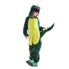 Fanhong Kids Dinosaur Onesie Pajamas Halloween Costume Child Christmas Cosplay Pyjama Plush Fleece Sleepwear (Green Dinosaur, 2