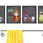 Even A Nightmare Will Brush Teeth Take A Bath Wash Hands Bathroom Character Wall Art Decor Prints Jack Sally Before Christmas Po