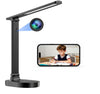 SUJTKZL Smart WiFi Baby Monitor with Camera, Eye-Care Desk Lamp with 5 Brightness, Baby Monitors 2k HD, 2-Way Talk, 2.4 GHz Moti