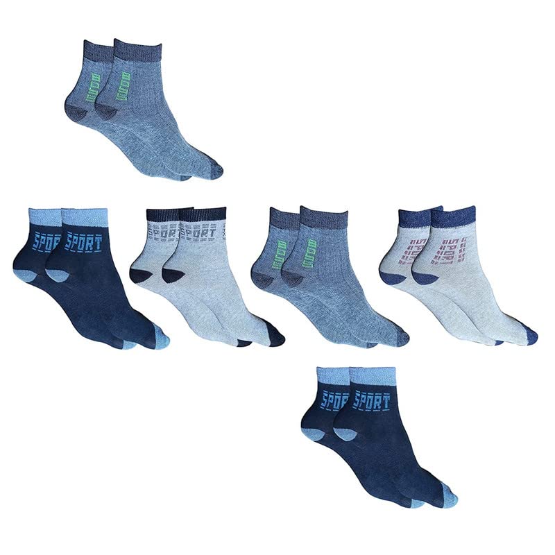 Golurk Unisex Cotton Ankle Length Casual Socks Pack Of 6