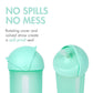 Boon Swig Insulated Silicone Straw Sippy Cup - Flip Top Spill Proof Toddler Straw Cups - Baby and Toddler Feeding Supplies - Bab
