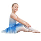 Eqsjiu Gymnastics Dresses For Toddler Girls 1T 2T 12-24 Months 18-24 Months Blue Diamond Snowflake Gradient Colors White Sparkly