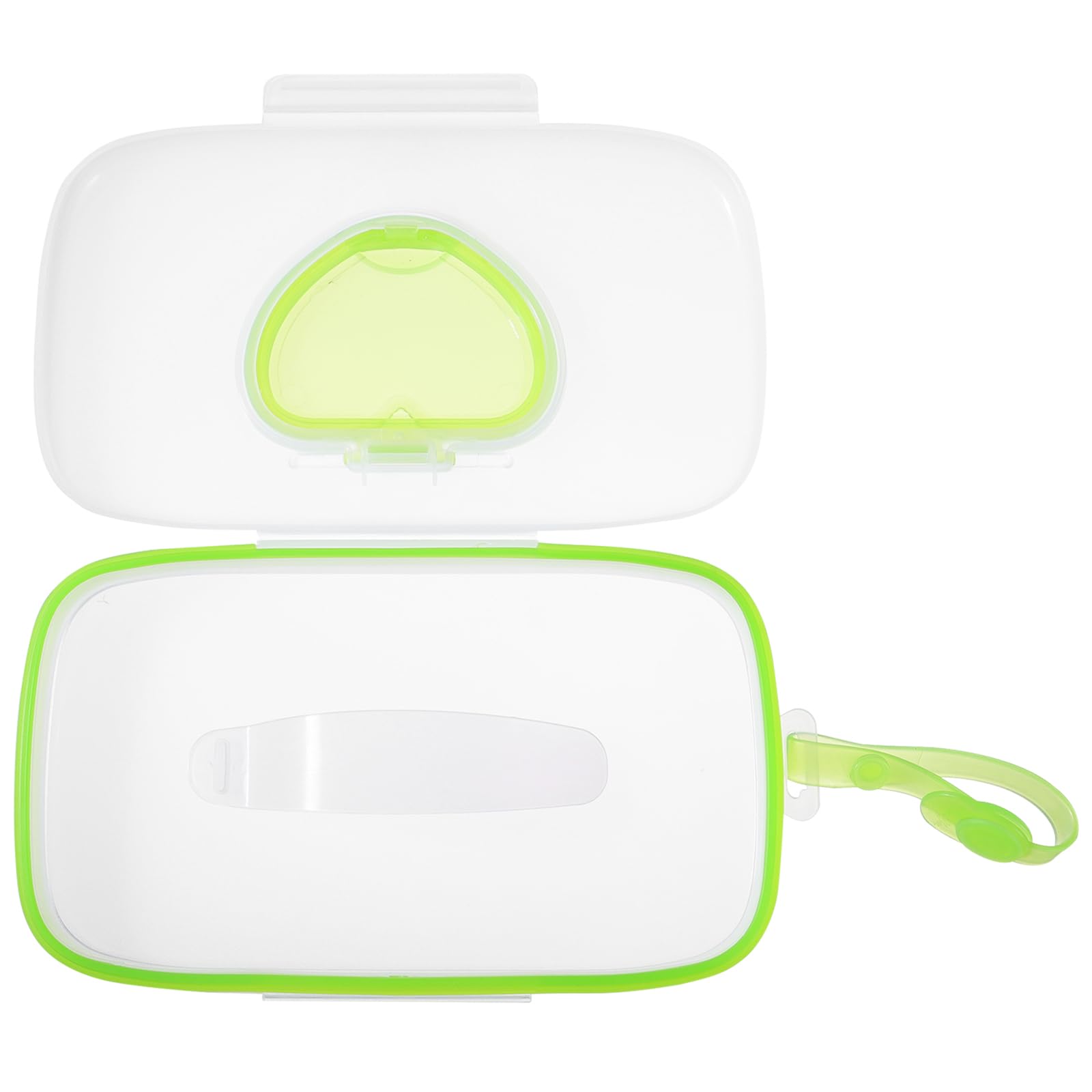 On- The- Go Wipes Dispenser Baby Outdoor Travel Stroller Box Refillable Container for Car Bathroom Living Room Green