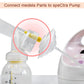 Maymom Flange Adapter Compatible With Spectra S1, Spectra S2, Compatible With Most Medela Breastshield And Bottles; Connects Bet