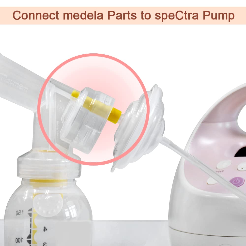 Maymom Flange Adapter Compatible With Spectra S1, Spectra S2, Compatible With Most Medela Breastshield And Bottles; Connects Bet