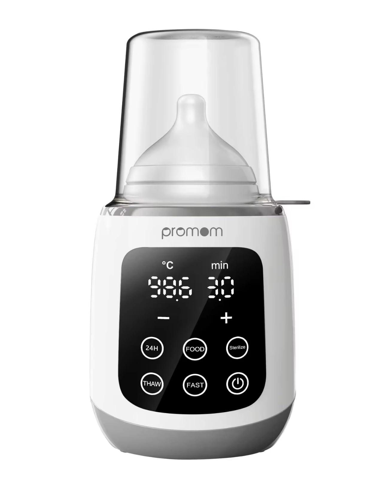 Promom Baby Bottle Warmer|10In1 Fast Baby Food Heater&Thaw BpaFree Milk Warmer With Imd Led Display Accurate Temperature Cont