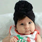 Angla 8 Pack Solid Large Flower Knot Bow Cotton Beanie Turban Hat Cap India Muslim Islamic Headwrap Winter Hospital Nursery For