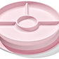 Oxo Tot Stick And Stay Suction Divided Plate - Blossom