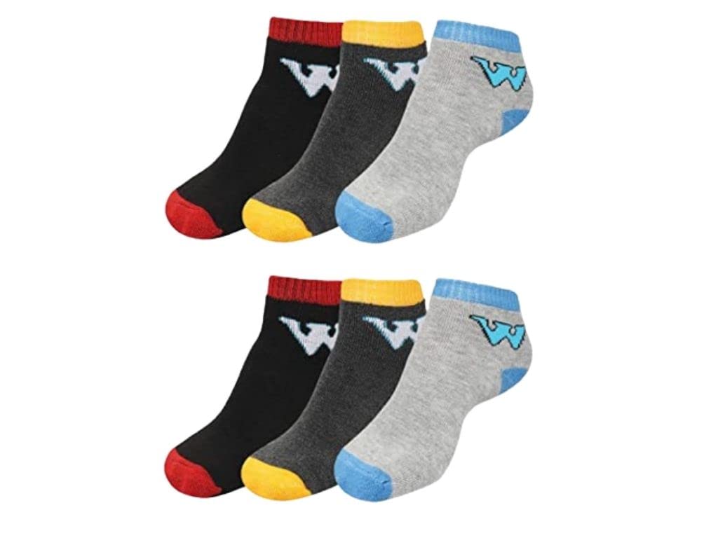 Men And Women Printed Ankle Length Socks For Combo Pack Of 6 Pairs, Free Size
