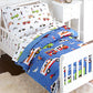 Wildkin Kids 4 Pc Toddler Bed In A Bag For Boys And Girls, Microfiber Bedding Set Includes Comforter, Flat Sheet, Fitted Sheet,