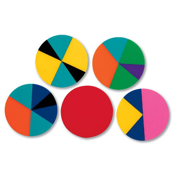 hand2mind Plastic Rainbow Fraction Circles, Fraction Manipulatives, Unit Fraction, Rainbow Circle Math Manipulatives, Fraction G