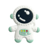 Cuxnoo Baby Teething Spaceman Toy for 3+ Months Infants Sucking, Food Grade Silicon Astronaut Styling Teether, BPA Free (Cyan)