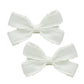 2Pcs Off White 2.7    Pigtail Hair Bows for Little Girl Summer Bow Spring Bow (M-off white hair clips)