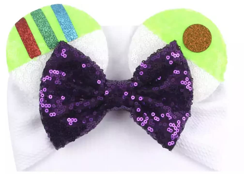 Clgift Minnie Ears Baby/Toddler Headband, Minnie Baby Ears, Minnie Ears Baby Headband, Toddler Headband (Buzz)