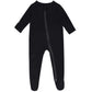 Guisby Rayon Baby Footed Pajamas,Long Sleeve Black Sleepers Black 12-18 Months