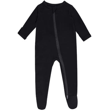 Guisby Rayon Baby Footed Pajamas,Long Sleeve Black Sleepers Black 12-18 Months