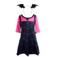 Dressy Daisy Little Girls Dress Up Boo-Tiful Halloween Costume Fancy Party Vampire Outfit Set with Head band Size 6X-8, A