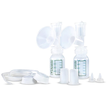 Ameda Hygienikit Universal Milk Collection System | Hands Free Breast Pump Accessories | (New & Improved) | Breastfeeding Suppli