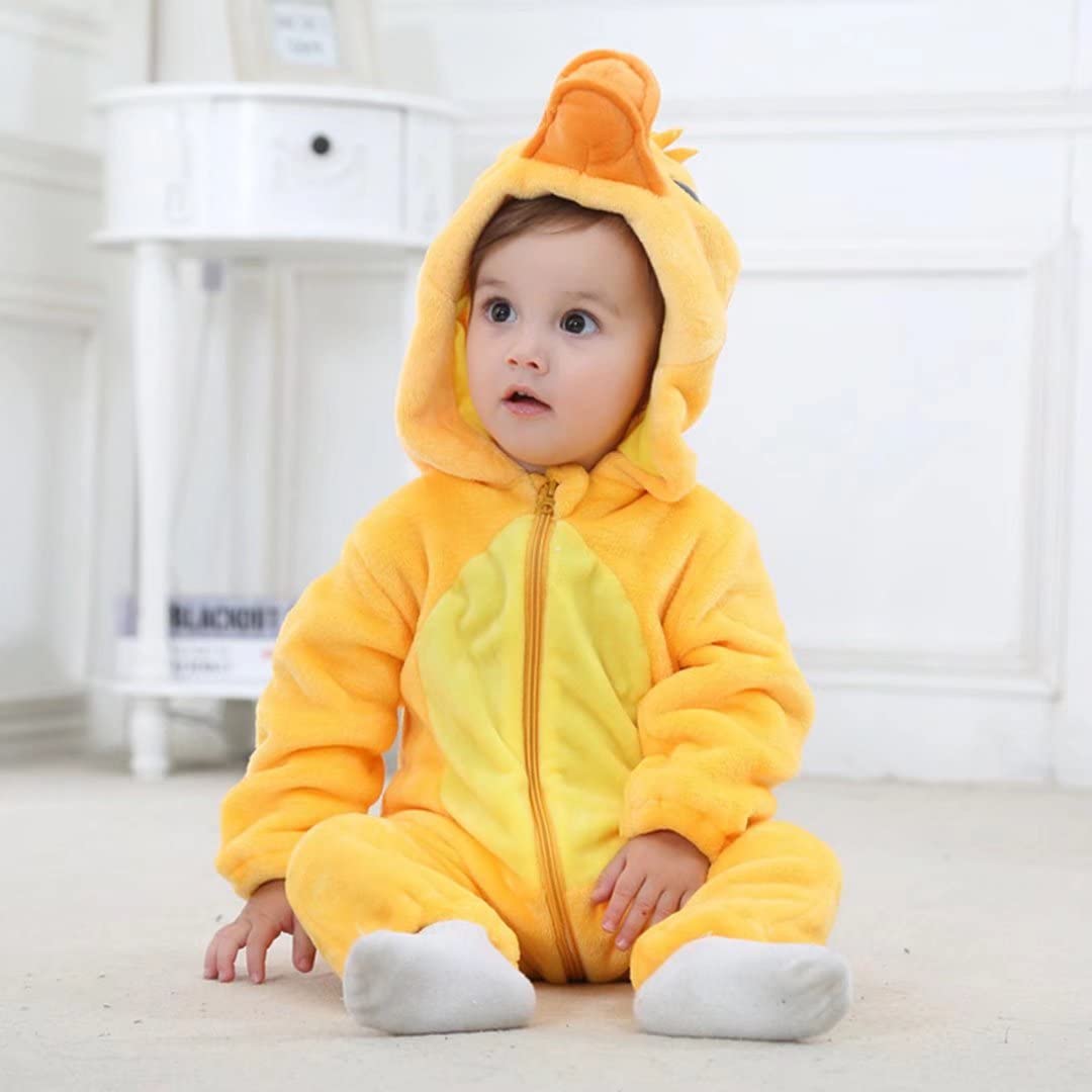 Qiaoniuniu Halloween Baby Duck Costumes Toddler Outfit Infants Cosplay Romper 2-6 Months