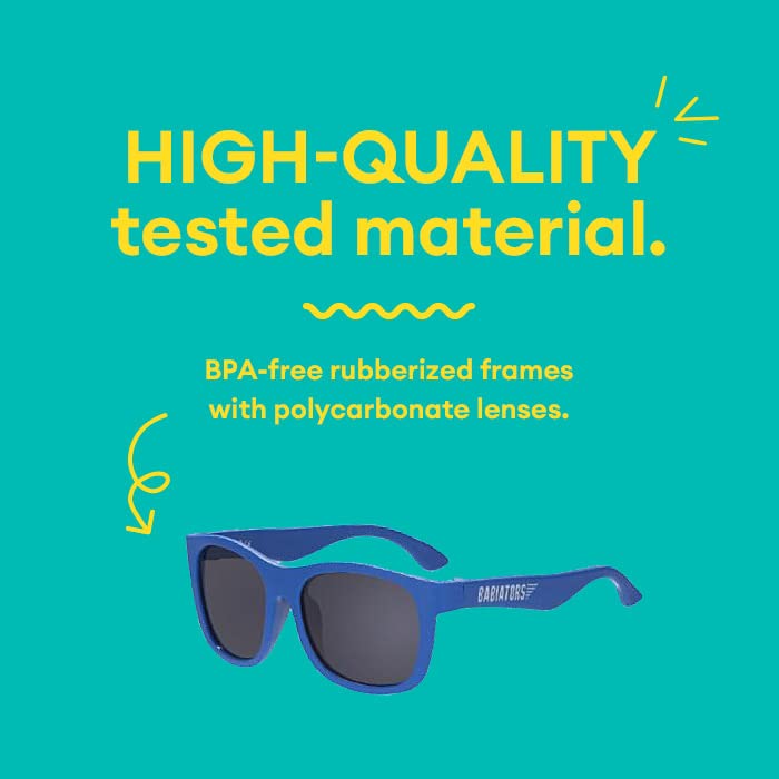 Babiators Original Navigator Black Ops Kid'S Sunglasses, Uv Protection, Ages 3-5