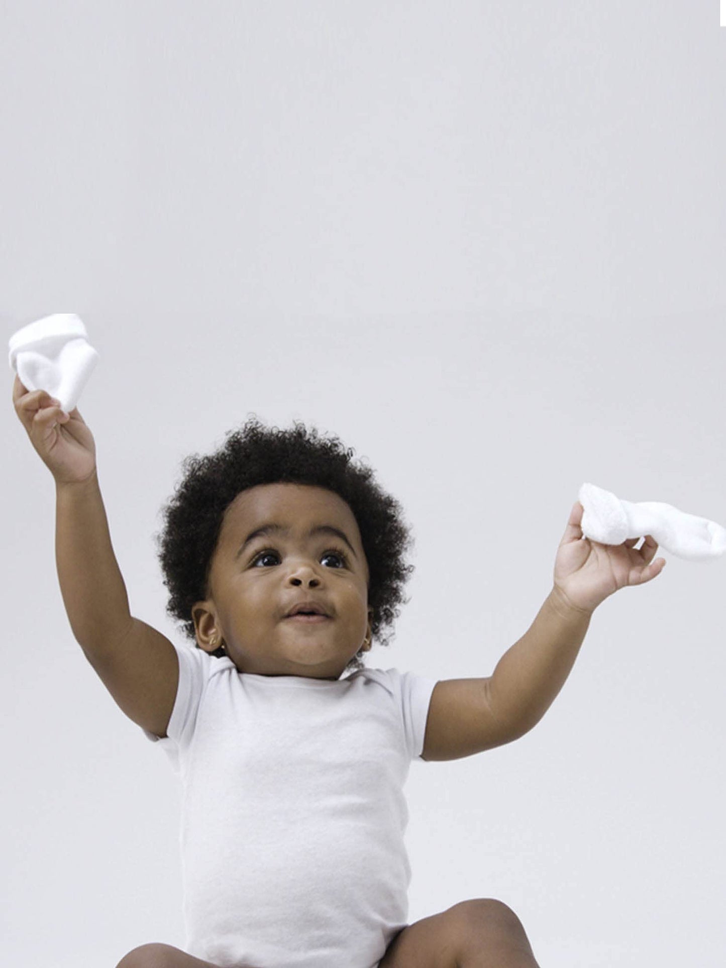 Gerber Baby 6-Pair Sock, White, 3-6 Months