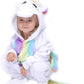 Easuit Rainbow Unicorn Costume Animal Pajamas Halloween Cosplay for Kids 8-10 EA-Unicorn14 C-rainbow Unicorn