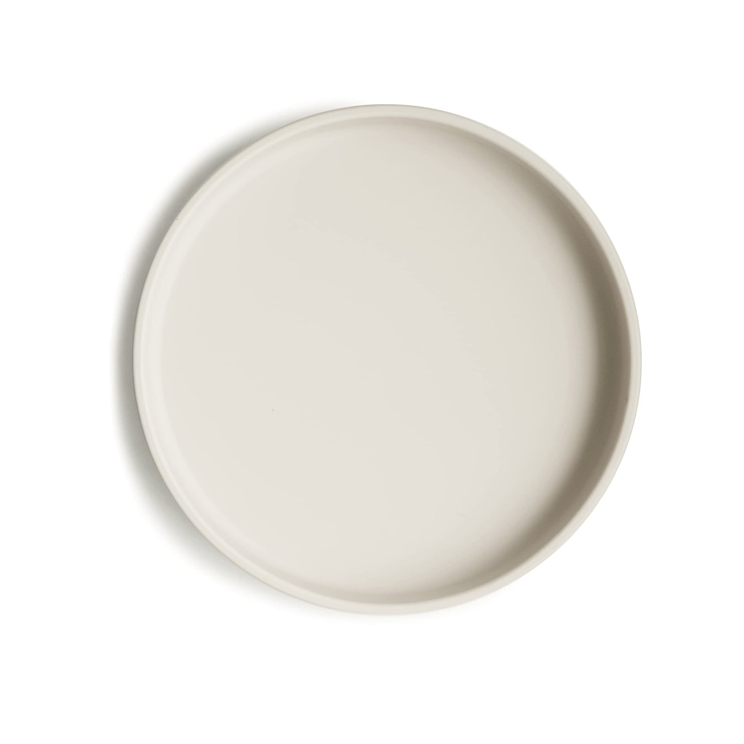 Mushie Classic Silicone Suction Plate | Bpa-Free Non-Slip Design (Ivory)