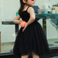 Btgixsf Baby Girls Tutu Dress Toddler Sleeveless Tulle Dress Princess Infant Party Dresses 1580 Black 4T