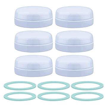 Maymom Travel Bottle Caps Compatible with Avent Bottle; Cap Replace Avent Natural Bottle Screw Ring n Sealing Disc; Fit Avent An