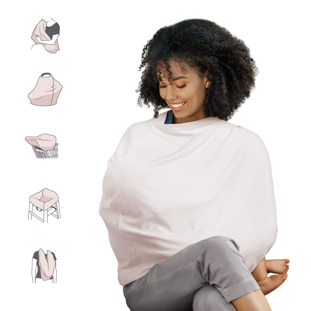 Munchkin Milkmakers 5-In-1 Nursing Cover, Pale Peach