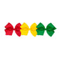 Wee Ones Girls' Medium Bow 3 Pc Set Solid Grosgrain Variety Pack On A Weestay No-Slip Hair Clip - Red, Yellow And Green