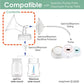 Maymom 18Mm Wide Neck Pump Part Compatible With Spectra S1/S2 Pumps; Incl Wide Mouth Flange; Not Original Spectra Flange; Replac