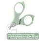 Pandaear Baby Nail Manicure Pedicure Grooming Care Kit (4 Pack)| Clippers Scissors File Tweezers | Newborn Infant Toddler Kids|1