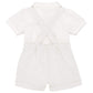 Baby Boys Formal Suit Gentleman Bowtie + Summer Short Sleeve Romper + Suspenders Shorts Button Bib Pants Wedding Tuxedo Outfits
