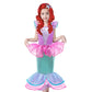 Princess Little Mermaid Costume For Girls Mermaid Wig Princess Ariel Cosplay Dress Up For Birthday Party Halloween Costume (120(