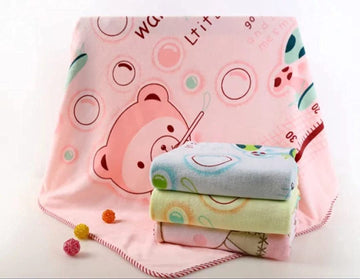 Sanvi Towel/Bath Towel / 100% Cotton Washcloth for New Born Baby/Infants/Toddlers (012 Months) Small (46 cm * 84 cm) (Colours &