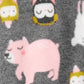 Simple Joys By Carter'S Baby Girls' Fleece Footed Sleep And Play, Pack Of 2, Charcoal Forest Animals/Light Pink Dots, Preemie