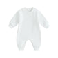 Twopumpkin Newborn Baby Boy Warm Sweatshirt Onesie Romper Long Sleeve Fleece Sweater Jumpsuit Winter Snow Outfit Clothes (Warm F