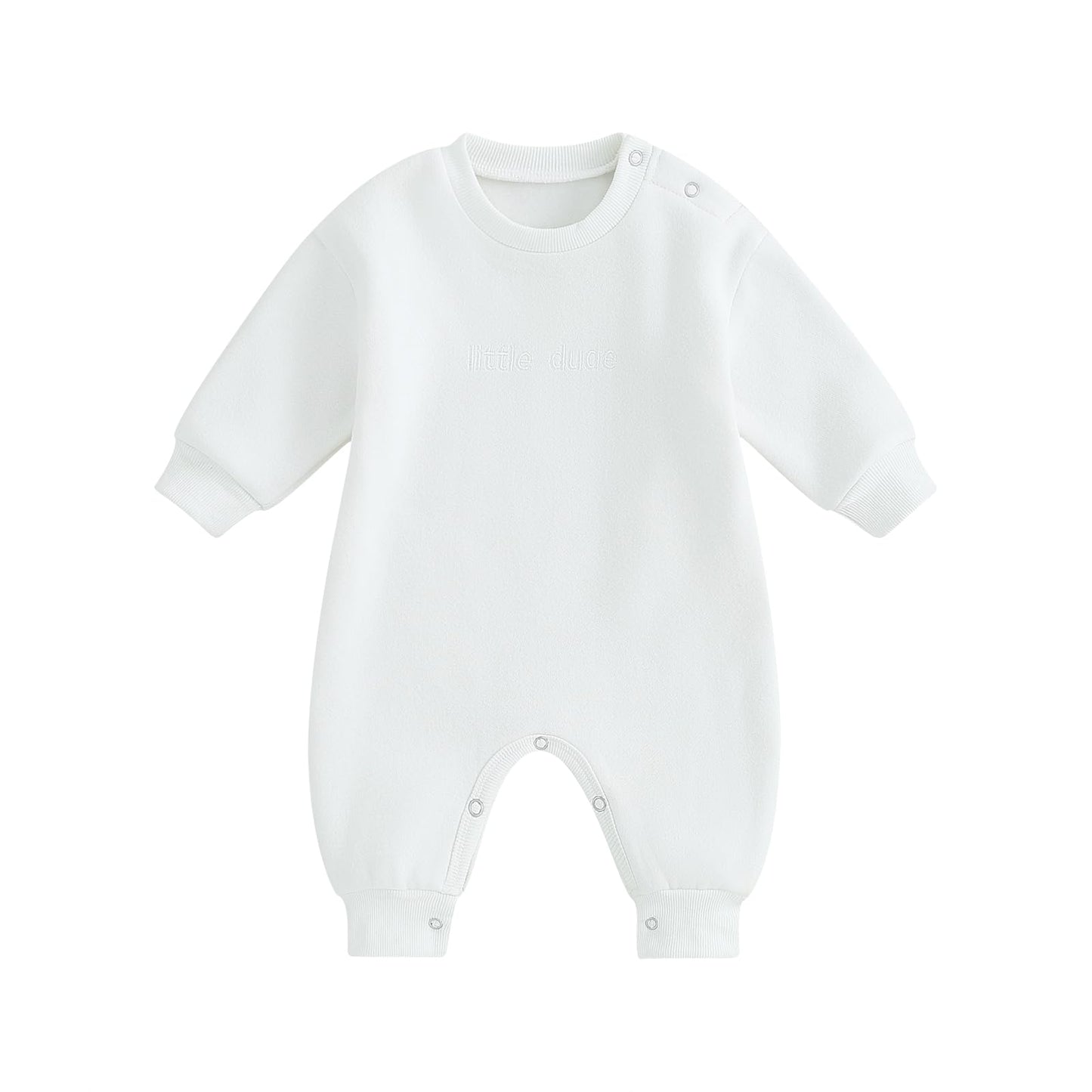 Twopumpkin Newborn Baby Boy Warm Sweatshirt Onesie Romper Long Sleeve Fleece Sweater Jumpsuit Winter Snow Outfit Clothes (Warm F