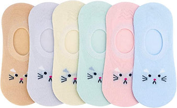 Ketkar Baby Girls Cotton No Show Low Cut Socks Loafer Shoe Foot Liner MultiDesign_Pack Of 05(515 Years,Multicolour)
