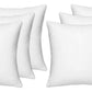 Heart Home Square Microfibre Filled Cushion Filler 12inchx12inchPack of 6 (White)HS_38_HEARTH21172