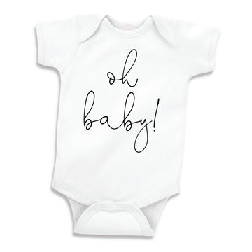 Bump And Beyond Designs Baby-Boys Surprise Pregnancy Announcement For Grandma And Grandpa Leotard White, 0-3 Months