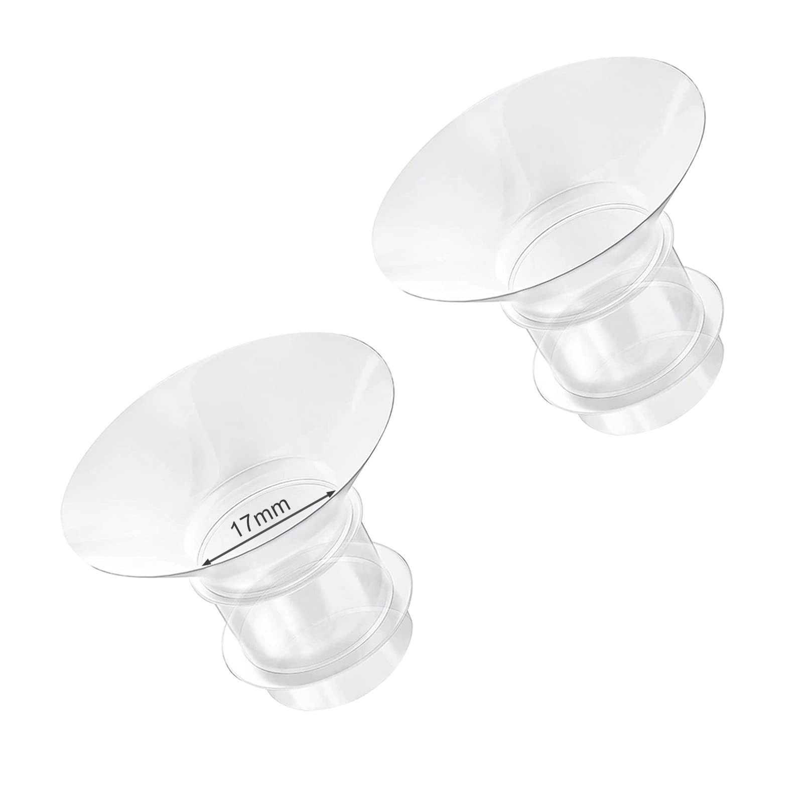 Loveishere 17mm Flange Inserts Compatible with Medela/TSRETE/Momcozy S9 S10 S12 Wearable Cups & Spectra S1 S2, 24mm Breast Pump 