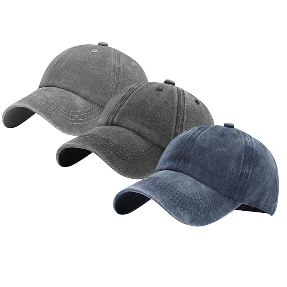 Hccfit 3 Pack Toddler Hat Toddler Baseball Hats For 2-7 Years Boys And Girls