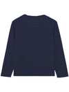 Toddler Boys Long Sleeve T-Shirts Cotton Crewneck Tees Soft Basic Solid Color Layering Warm T-Shirt Top, Tagless Neckline Dark B