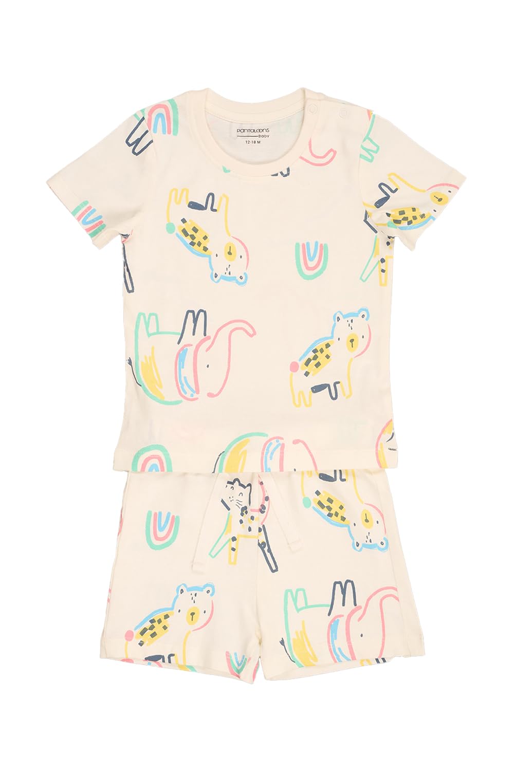 Pantaloons Baby Boys Tshirt With Shorts