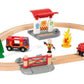 Brio 33815 Rescue Firefighter Set | 18 Piece Train Toy with a Fire Truck, Accessories and Wooden Tracks for Ages 3 and Up